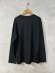 画像4: Veritecoeur   ユニセックスPreshrunk wool  L/S　　　カラー；BLACK (4)