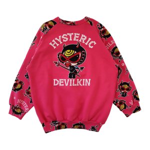 画像2: MY FIRST HYSTERIC　DEVILKIN ラグラン 裏毛トレーナー　　26；マゼンタ (2)