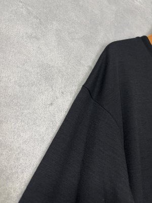 画像2: Veritecoeur   ユニセックスPreshrunk wool  L/S　　　カラー；BLACK (2)
