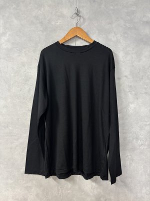 画像1: Veritecoeur   ユニセックスPreshrunk wool  L/S　　　カラー；BLACK (1)