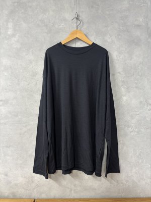 画像1: Veritecoeur   ユニセックスPreshrunk wool  L/S　　　カラー；NAVY (1)