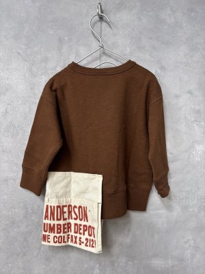 画像3: 2025秋冬　DENIMDUNGAREE　　ウラケ エプロン スウェット　　7；茶 (3)