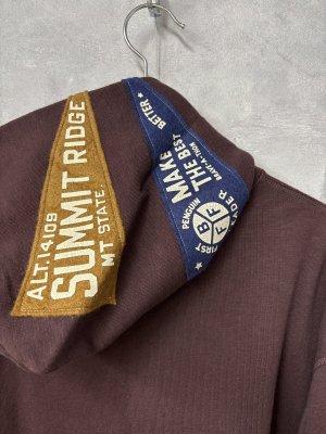 画像5: 2025秋冬　DENIMDUNGAREE  　  ウラケ ペナント パーカー  　2；黒 (5)