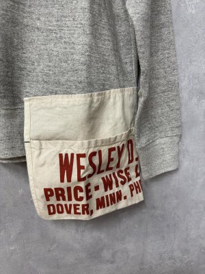 画像4: 2025秋冬　DENIMDUNGAREE　　ウラケ エプロン スウェット　3；グレー (4)