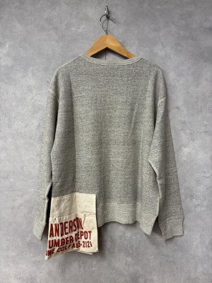 画像3: 2025秋冬　DENIMDUNGAREE　　ウラケ エプロン スウェット　3；グレー (3)