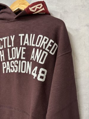 画像3: 2025秋冬　DENIMDUNGAREE  　  ウラケ ペナント パーカー  　2；黒 (3)