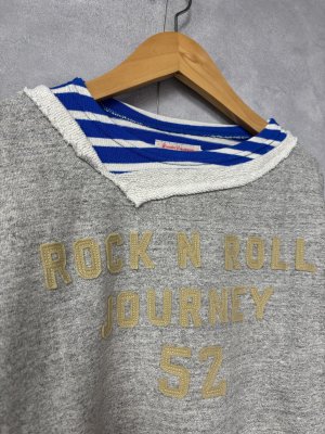 画像2: 2025秋冬　DENIMDUNGAREE　 ウラケ 52 レイヤード スウェット　　3；グレー　　サイズ；125 (2)