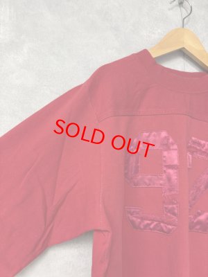 画像2: 2025秋冬　MARET(マレ)  　度詰め天竺ポロリングロンT　　5；赤 (2)