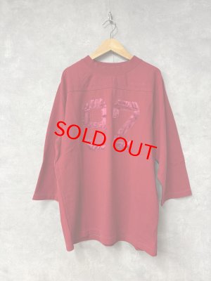 画像1: 2025秋冬　MARET(マレ)  　度詰め天竺ポロリングロンT　　5；赤 (1)