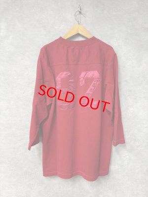 画像3: 2025秋冬　MARET(マレ)  　度詰め天竺ポロリングロンT　　5；赤 (3)