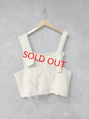 画像1: 2025AW   フランキーグロウ　KNIT VEST　  カラー；IVORY　サイズ；F(おとな) (1)