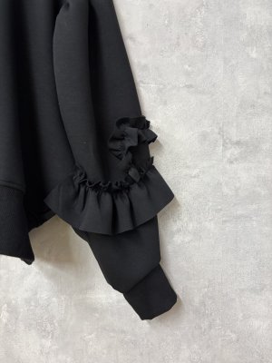 画像2: 2025AW   フランキーグロウ　　VORIOUS FRILL SLV  DOUBLE AIR　PO　カラー；BLACK　　サイズ；F2(おとな) (2)