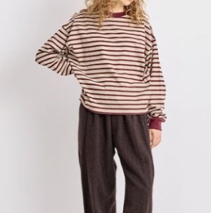 画像7: Veritecoeur    taco cotton ボーダーL/S　　　サイズ；F (7)