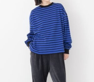 画像5: Veritecoeur    taco cotton ボーダーL/S　　　サイズ；F (5)