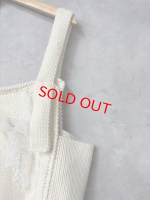 画像3: 2025AW   フランキーグロウ　KNIT VEST　  カラー；IVORY　サイズ；F(おとな) (3)