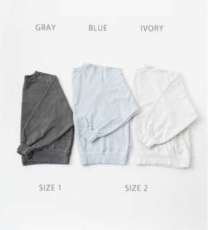 画像1: Veritecoeur   Pigment dye スウェットL/S (1)