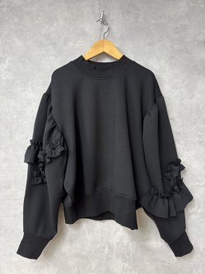 画像1: 2025AW   フランキーグロウ　　VORIOUS FRILL SLV  DOUBLE AIR　PO　カラー；BLACK　　サイズ；F2(おとな) (1)