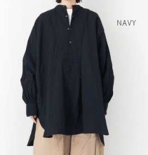 画像7: Veritecoeur    ウールリネンヨークシャツ　　 サイズ；F (7)