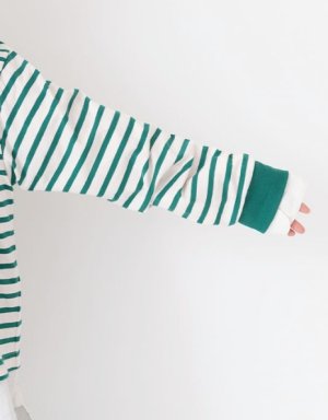 画像4: Veritecoeur    taco cotton ボーダーL/S　　　サイズ；F (4)