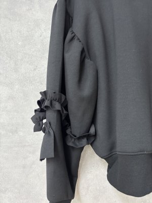 画像5: 2025AW   フランキーグロウ　　VORIOUS FRILL SLV  DOUBLE AIR　PO　カラー；BLACK　　サイズ；F2(おとな) (5)