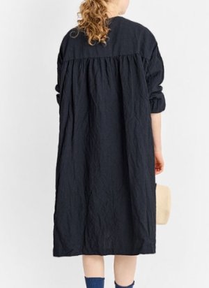 画像5: Veritecoeur    ウールリネンスキッパーワンピース　 サイズ；F (5)