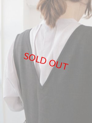 画像5: doux bleu　ウーリーノ 2WAYベストワンピース　99；ブラック　サイズ；FREE (5)