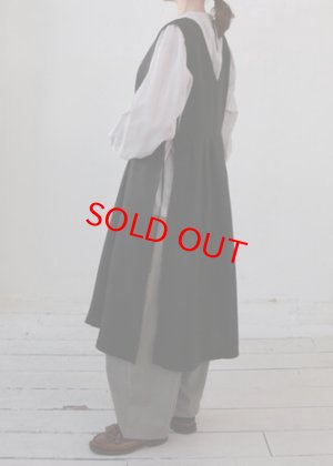 画像1: doux bleu　ウーリーノ 2WAYベストワンピース　99；ブラック　サイズ；FREE (1)