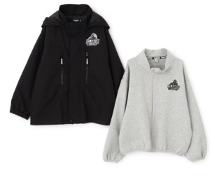 画像3: XLARGE KIDS　【3WAY】OGフードブルゾン  　80；黒 (3)