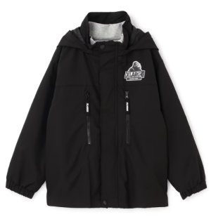 画像1: XLARGE KIDS　【3WAY】OGフードブルゾン  　80；黒 (1)