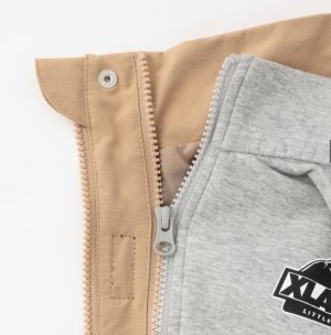 画像4: XLARGE KIDS　【3WAY】OGフードブルゾン   22；ベージュ (4)