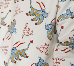 画像3: MakeYourDay　　不思議な犬柄トレーナー　　　カラー；アイボリー (3)