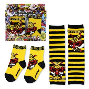 画像1: MY FIRST HYSTERIC　LITTLE BEE レッグウォーマー&ソックス セット　60；イエロー　サイズ；FREE(11-14) (1)