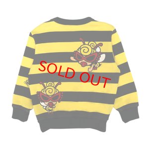 画像2: MY FIRST HYSTERIC　LITTLE BEE ボーダー 裏毛トレーナー　　64；イエロー系 (2)