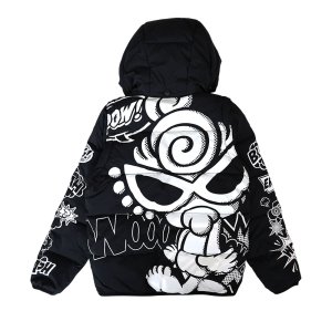 画像3: Hystericmini　AMAZING COMICS総柄 RV アウター　　10；ブラック (3)