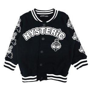 画像1: MY FIRST HYSTERIC　ハイハイMINI 裏毛ブルゾン　　10；ブラック (1)