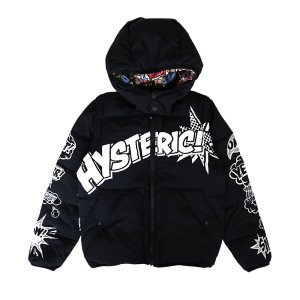 画像1: Hystericmini　AMAZING COMICS総柄 RV アウター　　10；ブラック (1)