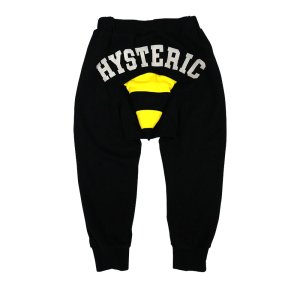 画像2: MY FIRST HYSTERIC　LITTLE BEE しっぽ付き 10分丈 スウェットパンツ　　10；ブラック (2)