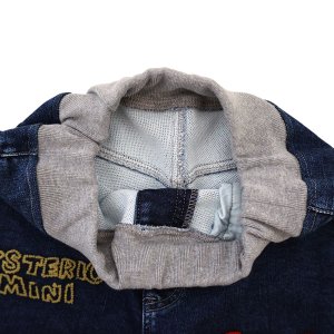 画像3: MY FIRST HYSTERIC　ストレッチニットデニム SELFISH BABY刺繍入り 10分丈パンツ　　45；インディゴ (3)
