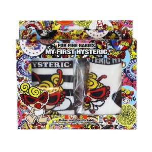 画像2: MY FIRST HYSTERIC　LITTLE BEE レッグウォーマー&ソックス セット　00；ホワイト　　サイズ；FREE(11-14) (2)