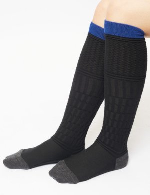 画像5: gomme　リンクスリブハイソックス　　サイズ；F (5)