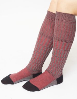 画像3: gomme　リンクスリブハイソックス　　サイズ；F (3)