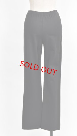 画像2: gomme　Ｗゴムストレートパンツ 　1；黒　　サイズ；M (2)
