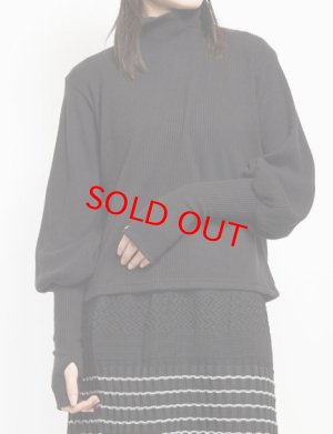 画像3: gomme　　ロングリブT　　3；黒　　サイズ；M (3)