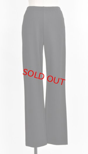 画像1: gomme　Ｗゴムストレートパンツ 　1；黒　　サイズ；M (1)