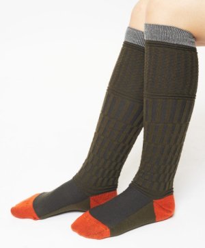 画像4: gomme　リンクスリブハイソックス　　サイズ；F (4)