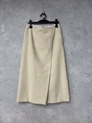 画像1: 2025AW   Bon Vieux Temps　　シャギーウールスカート　　40；アイボリー　　 (1)