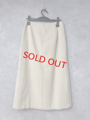 画像3: 2025AW   30%off Bon Vieux Temps　　シャギーウールスカート　　40；アイボリー　　 (3)