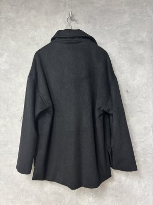 画像4: 2025AW   Bon Vieux Temps　　シャギーウールジャケット　　28；ブラック　　サイズ；1　　 (4)