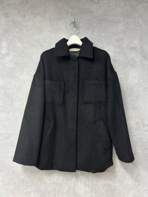 画像1: 2025AW   Bon Vieux Temps　　シャギーウールジャケット　　28；ブラック　　サイズ；1　　 (1)