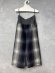 画像3: 2025AW   Bon Vieux Temps　　ウール起毛チェック柄スカート　　90；ネイビー系　 (3)
